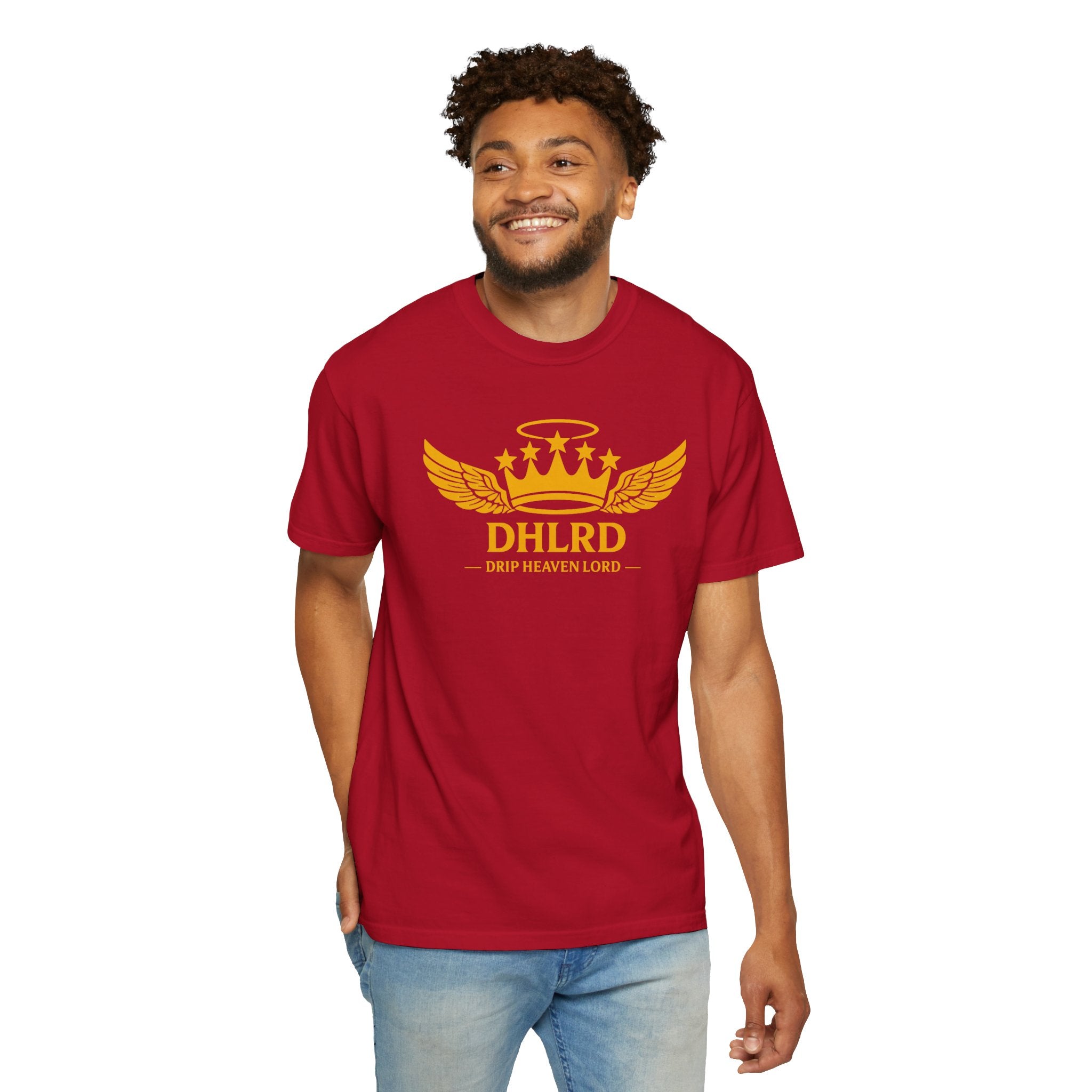 Drip Heaven Lord – Crown & Wings Logo Tee