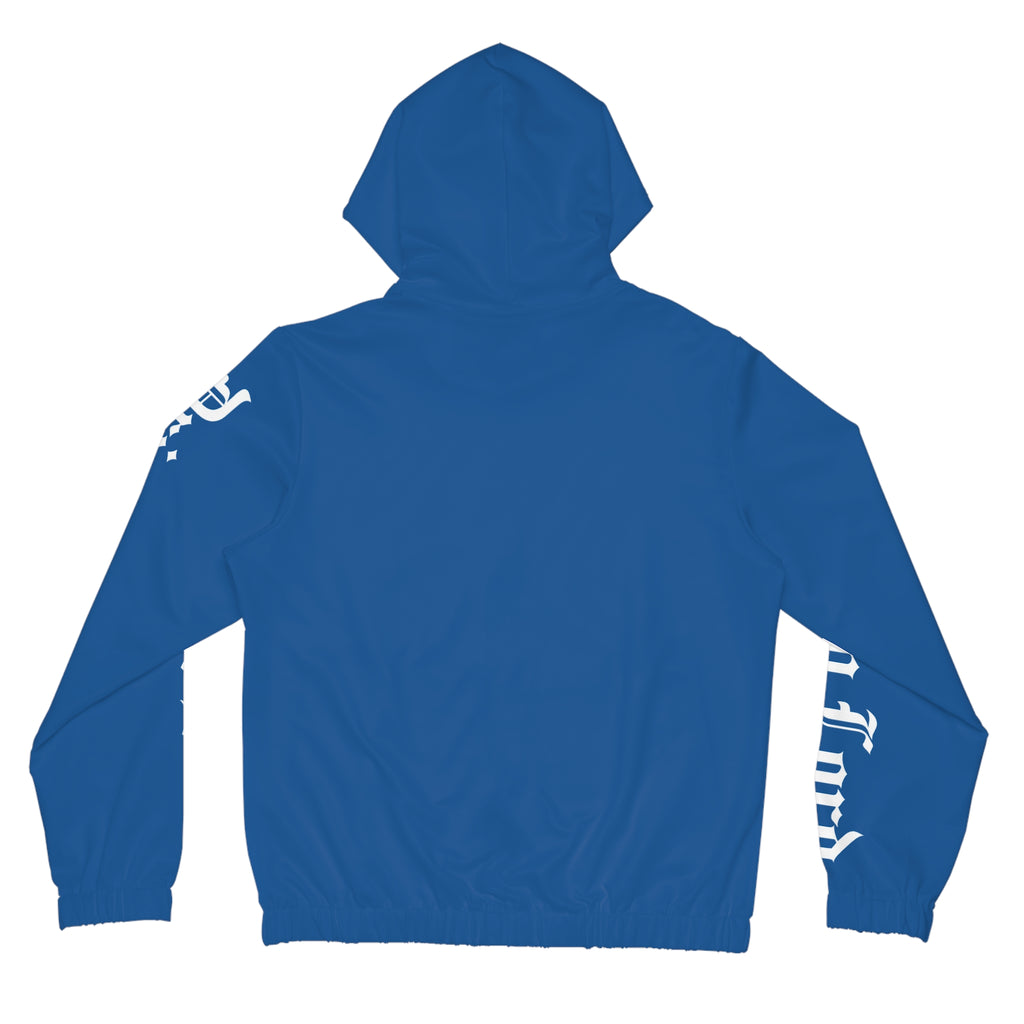 Drip Heaven Lord – Gothic Script Women’s Full‑Zip Hoodie (Blue)