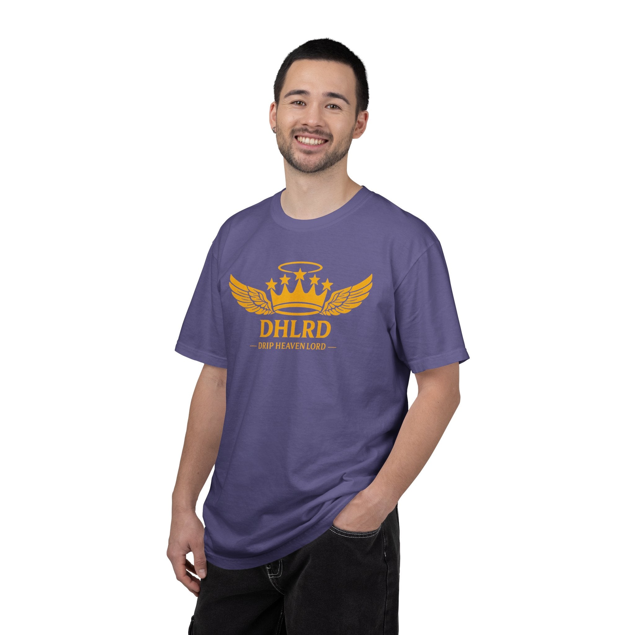 Drip Heaven Lord – Crown & Wings Logo Tee