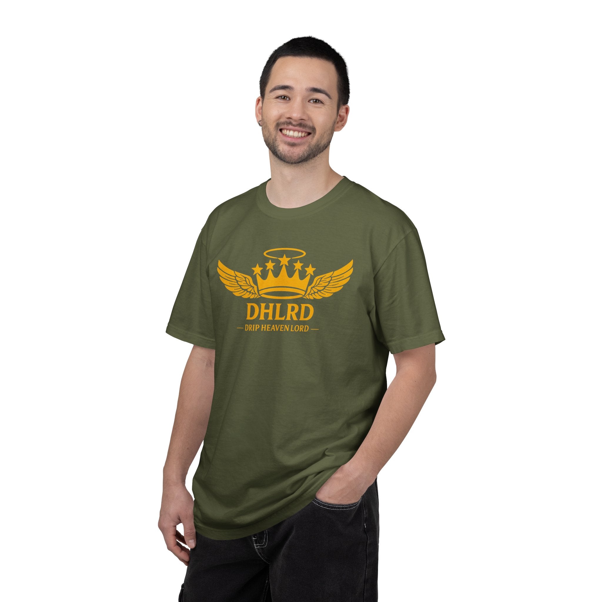 Drip Heaven Lord – Crown & Wings Logo Tee