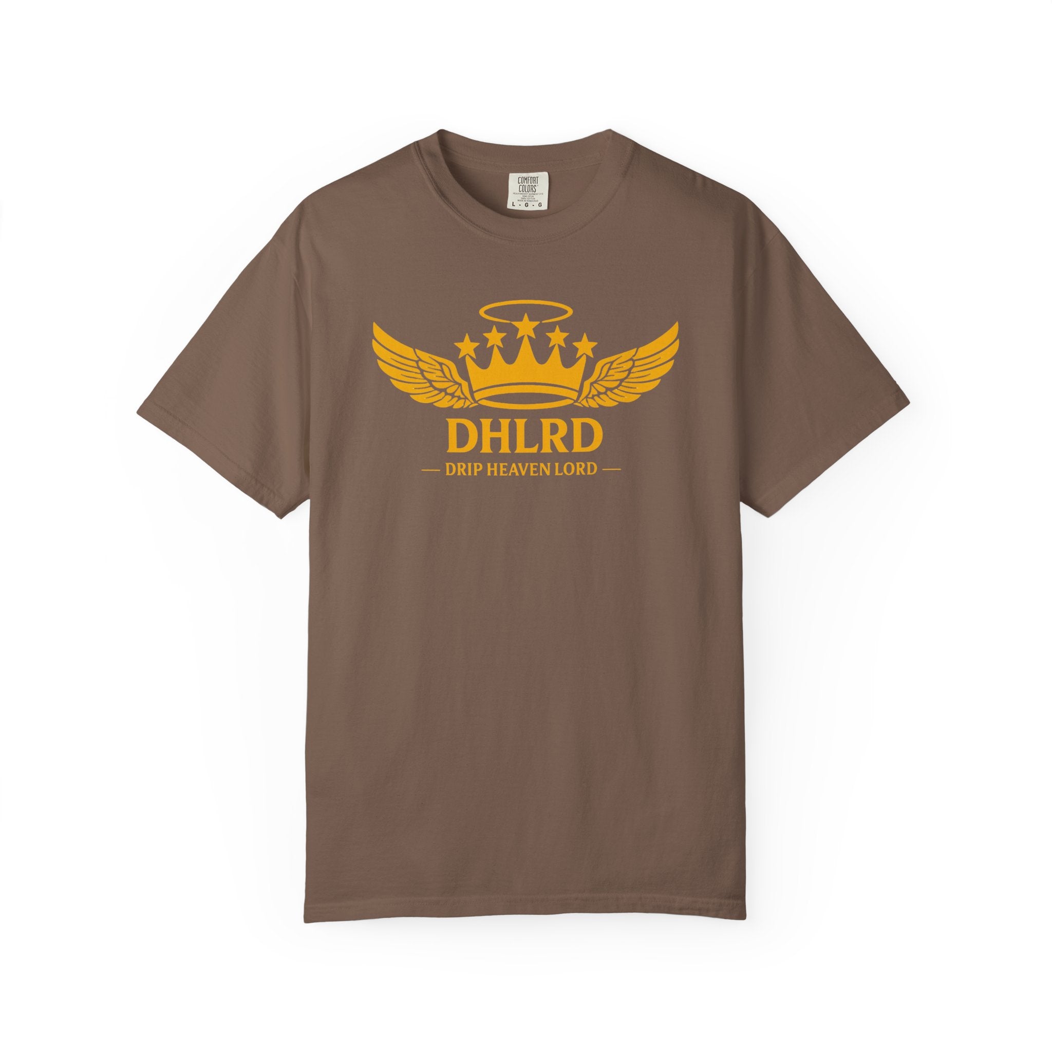 Drip Heaven Lord – Crown & Wings Logo Tee