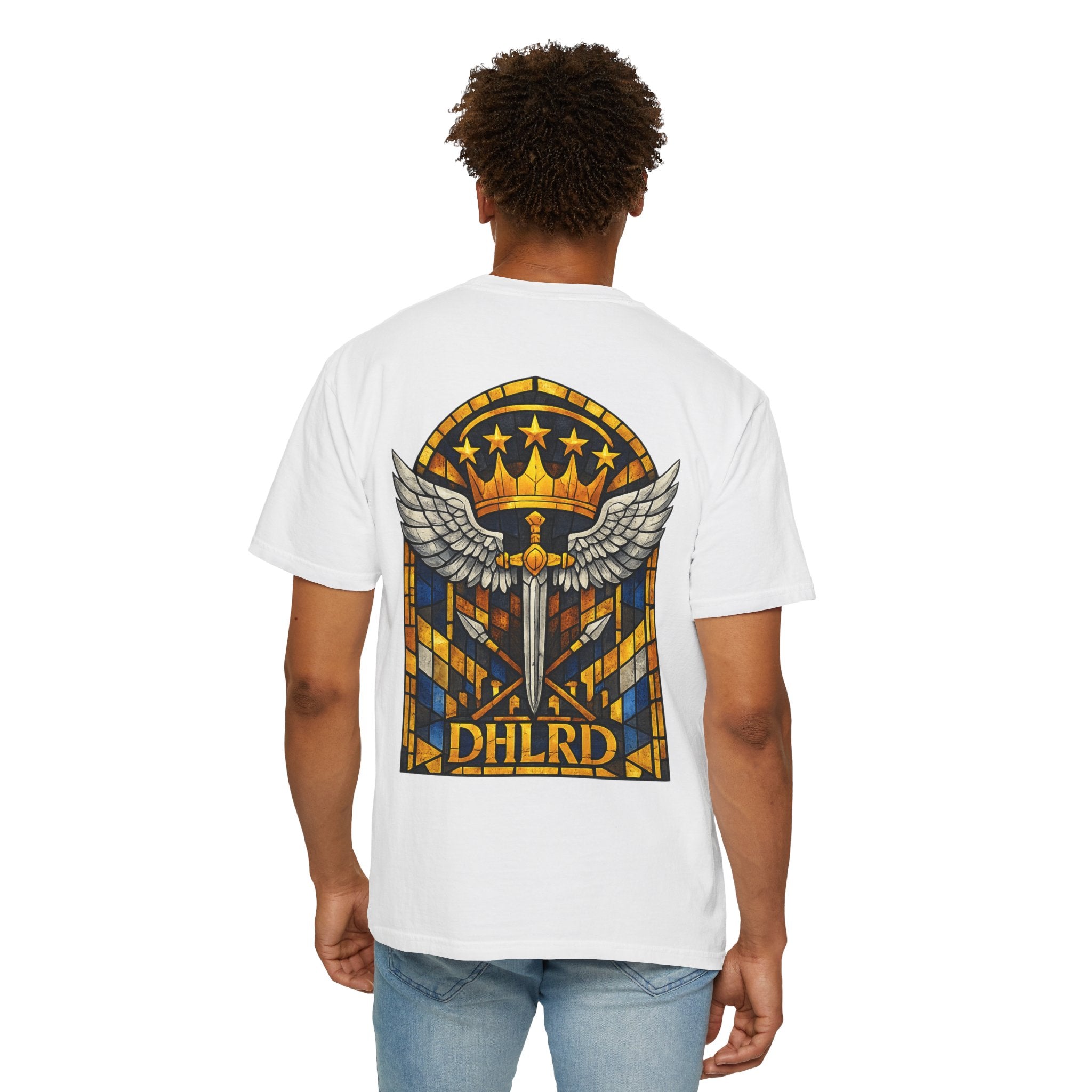 Drip Heaven Lord – Stained Glass Emblem Tee