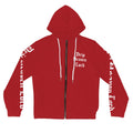 Drip Heaven Lord – Gothic Script Women’s Full‑Zip Hoodie (Red)