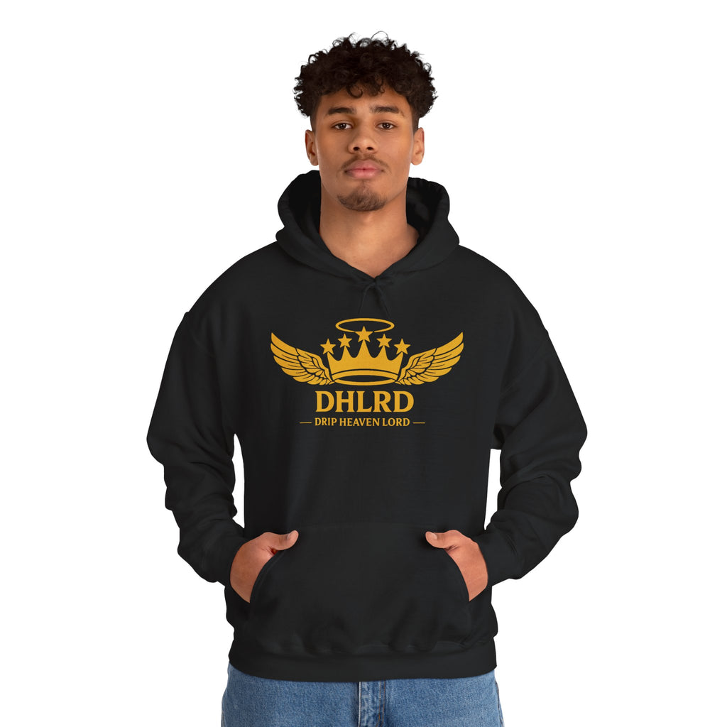Drip Heaven Lord – Crown & Wings Logo Hoodie (Multiple Colors Available)