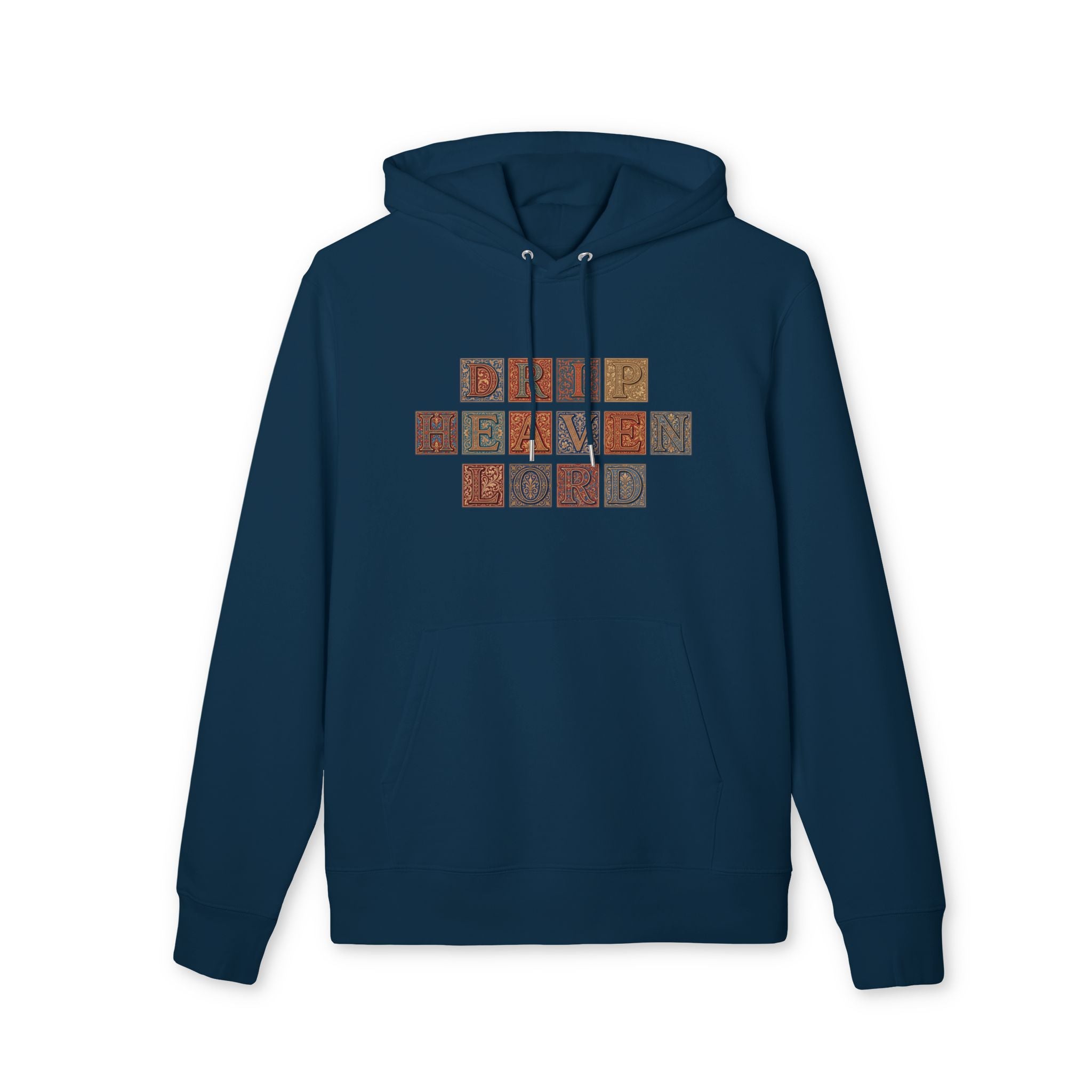 Drip Heaven Lord - Manuscript Letterpress Tile Hoodie