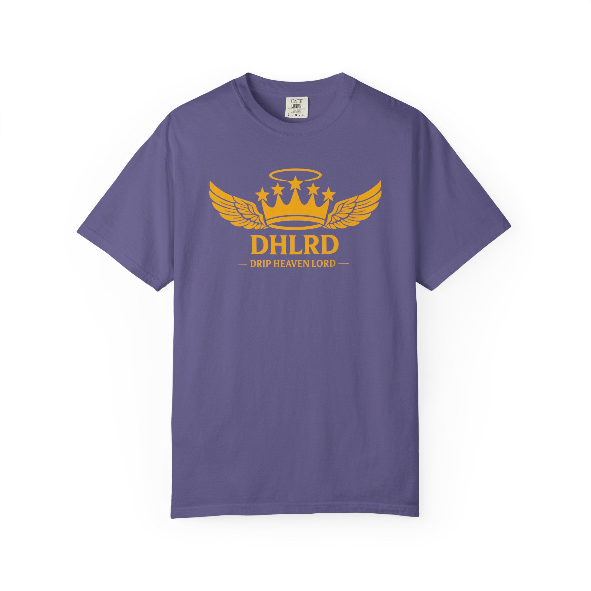 Drip Heaven Lord – Crown & Wings Logo Tee
