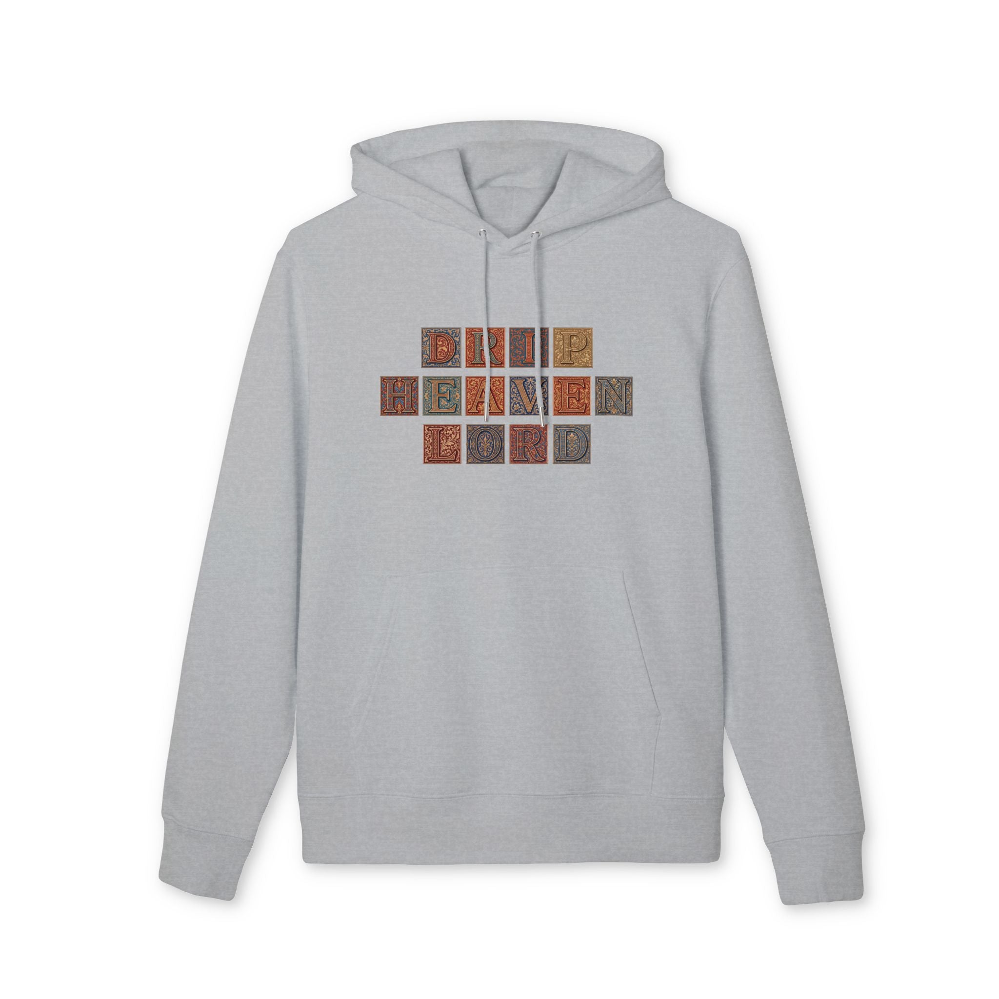 Drip Heaven Lord - Manuscript Letterpress Tile Hoodie