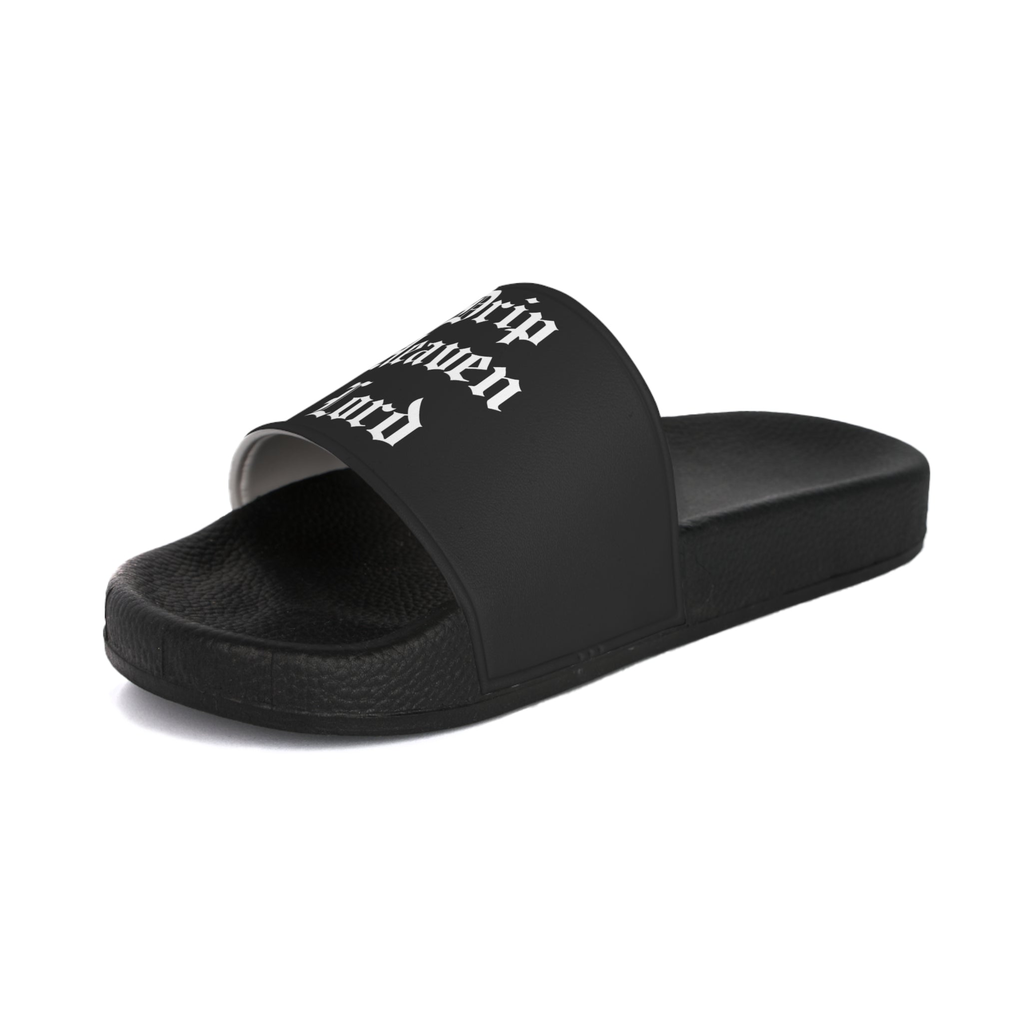 Drip Heaven Lord – Gothic Script Men’s Slide Sandals