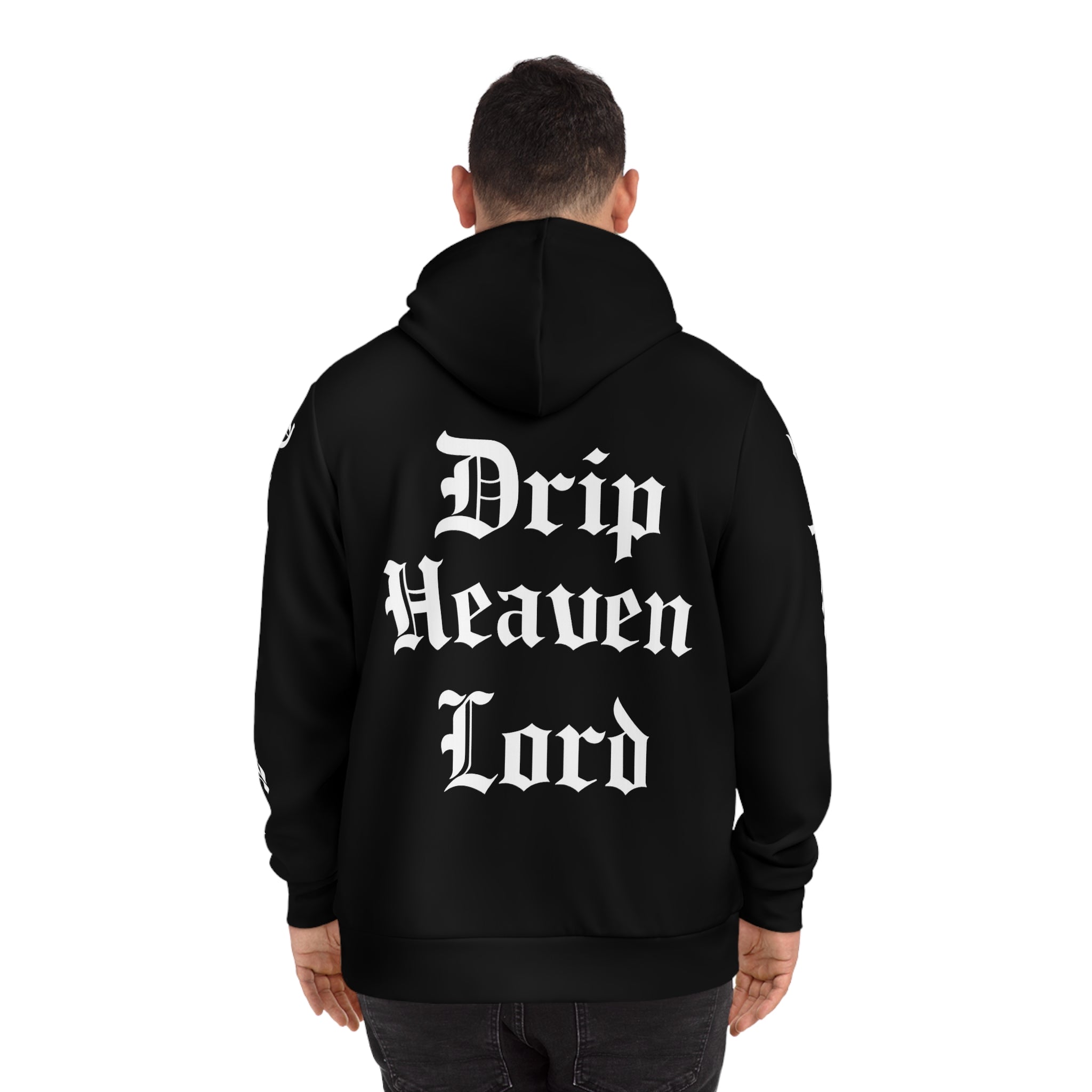 Drip Heaven Lord – Gothic Script Hoodie (Black)