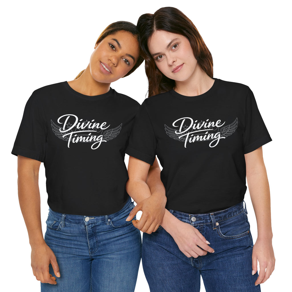 Drip Heaven Lord – Women's Divine Timing Script Tee