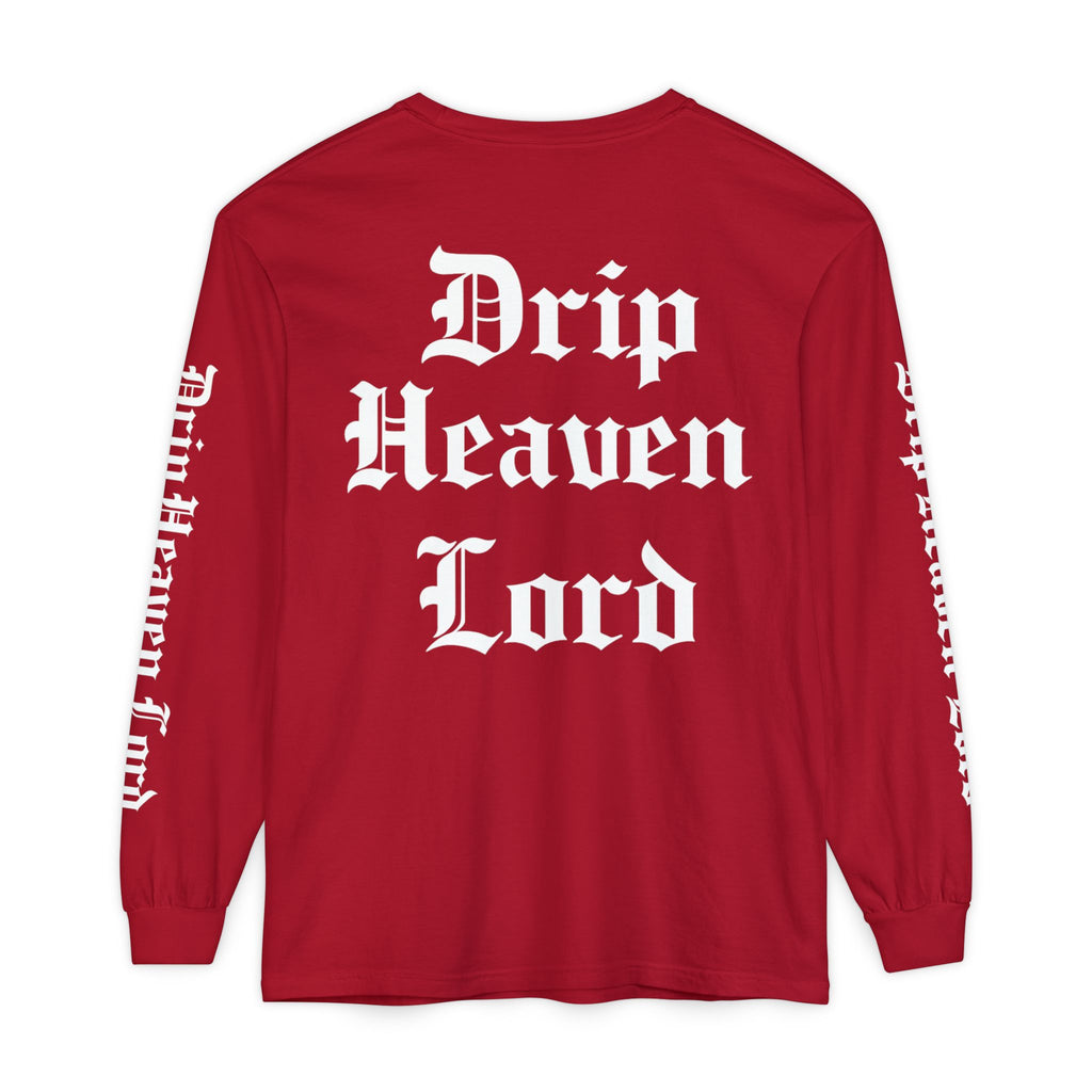 Drip Heaven Lord – Gothic Script Long Sleeve T-shirt