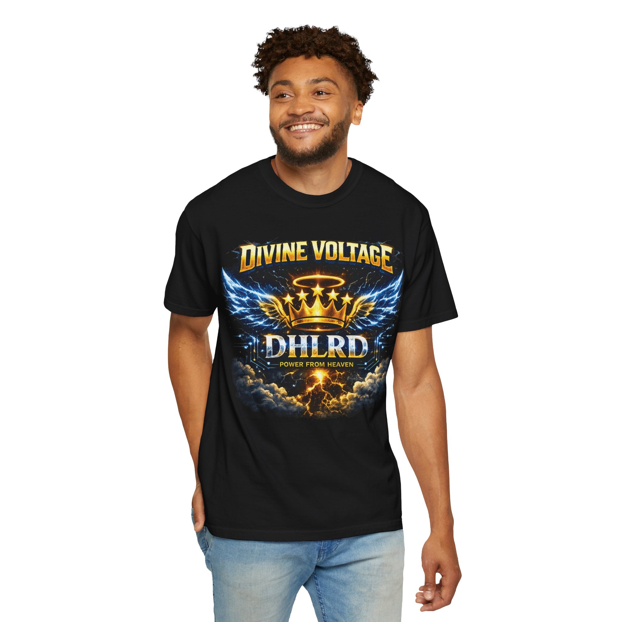Drip Heaven Lord – Divine Voltage “Power From Heaven” Tee