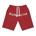 Drip Heaven Lord – Gothic Script Men’s Performance Athletic Shorts (Red)