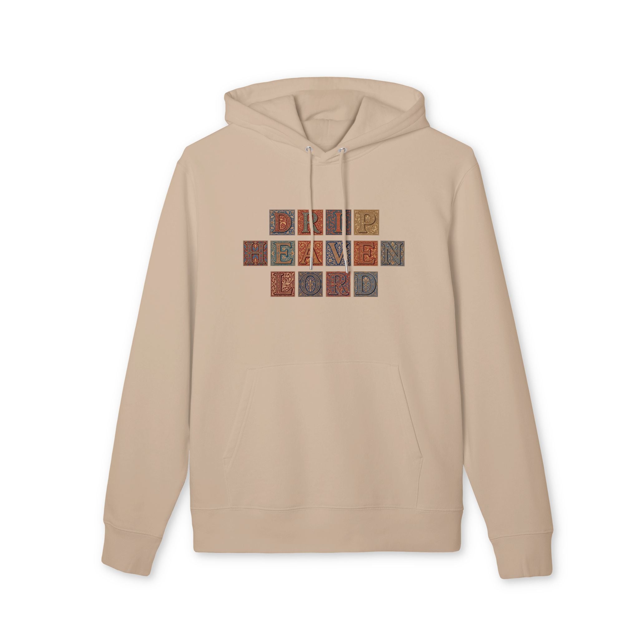 Drip Heaven Lord - Manuscript Letterpress Tile Hoodie