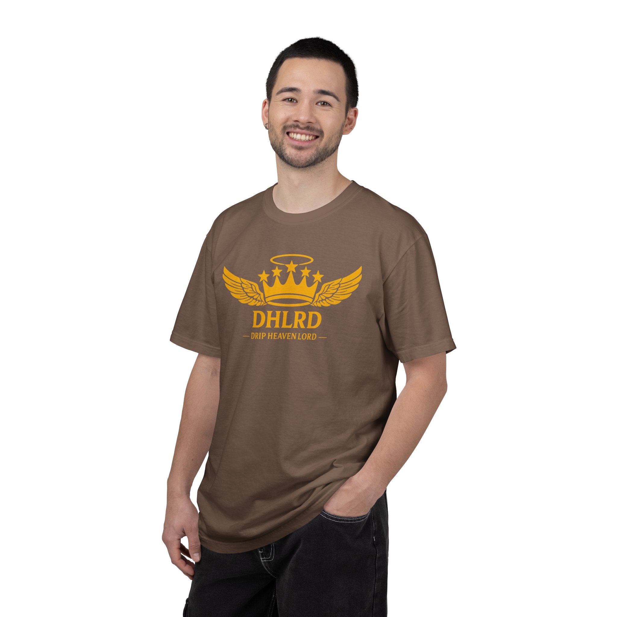 Drip Heaven Lord – Crown & Wings Logo Tee