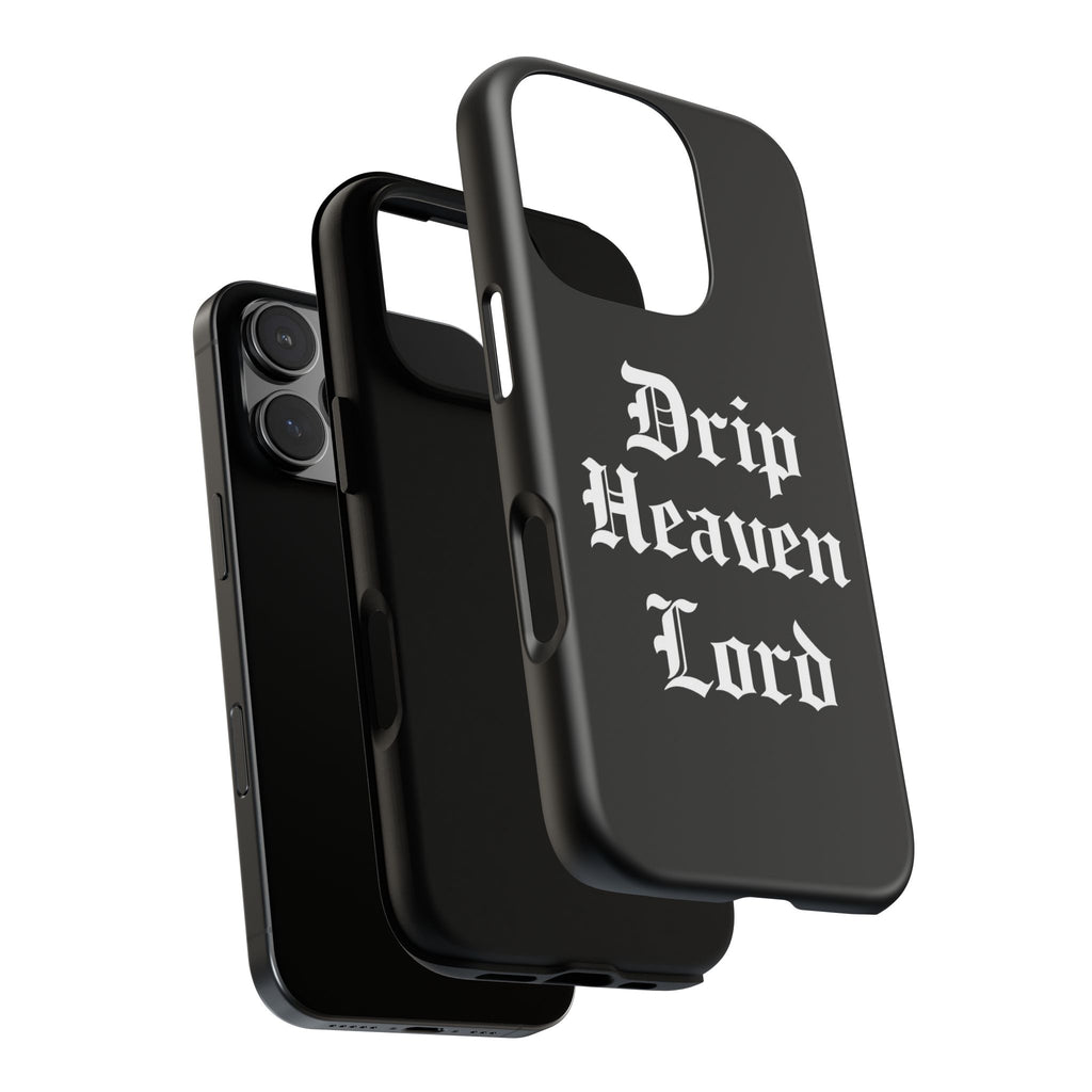Drip Heaven Lord – Gothic Script Protective Phone Case