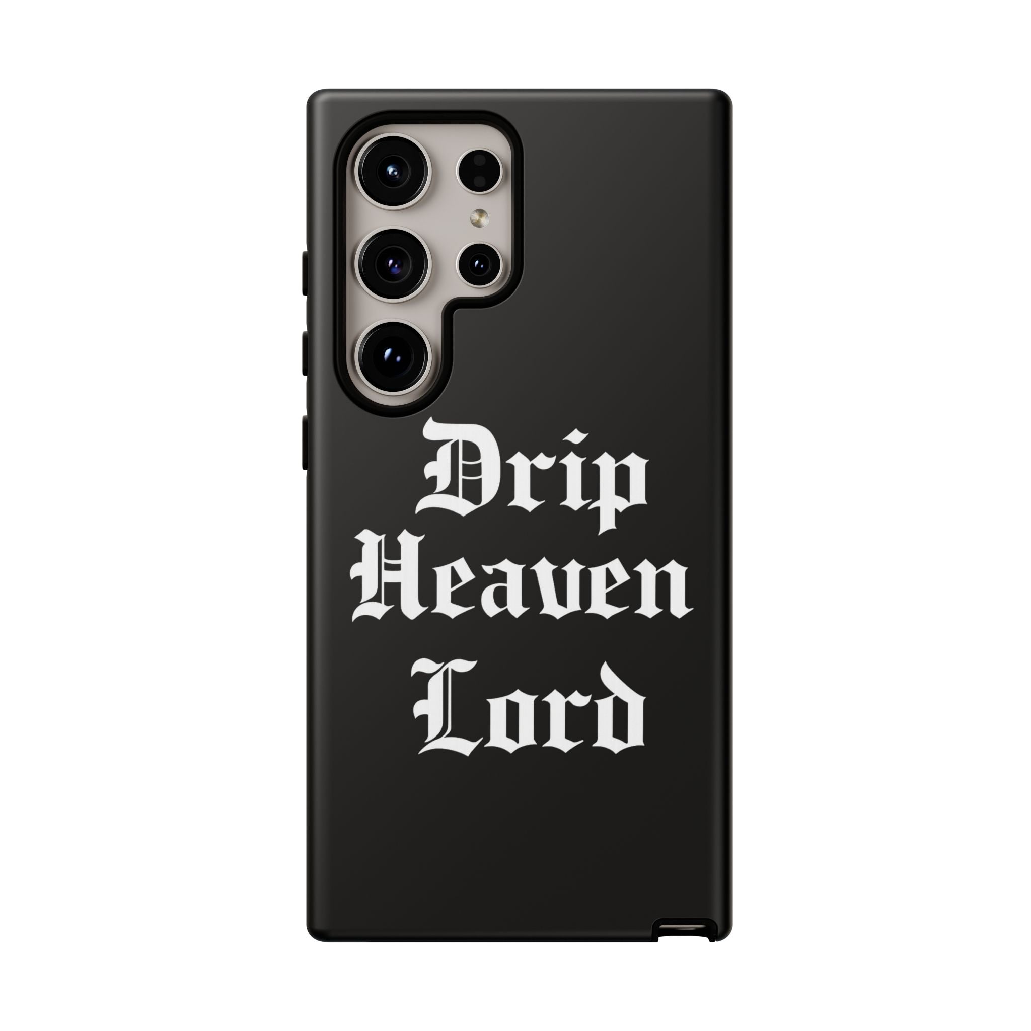 Drip Heaven Lord – Gothic Script Protective Phone Case