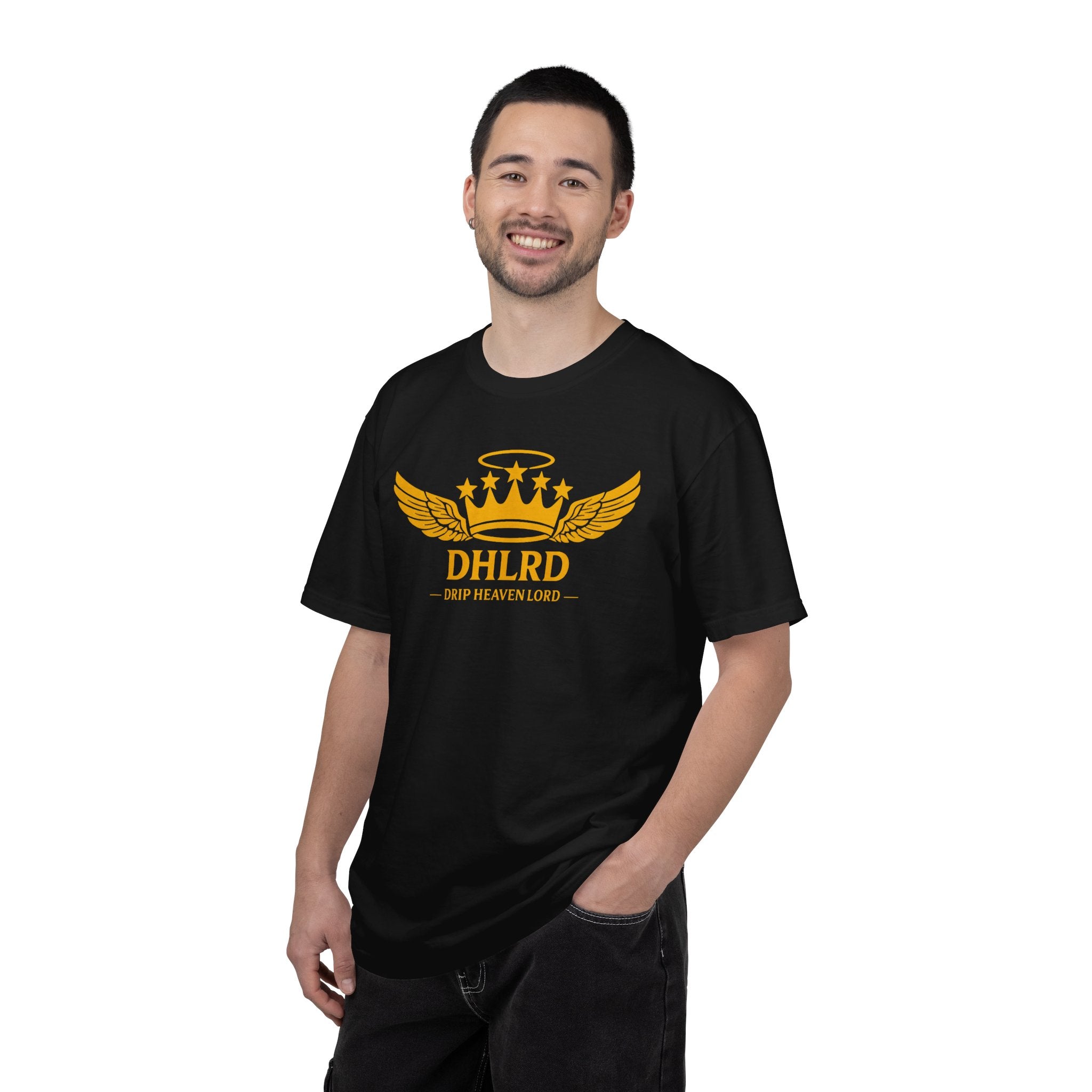 Drip Heaven Lord – Crown & Wings Logo Tee