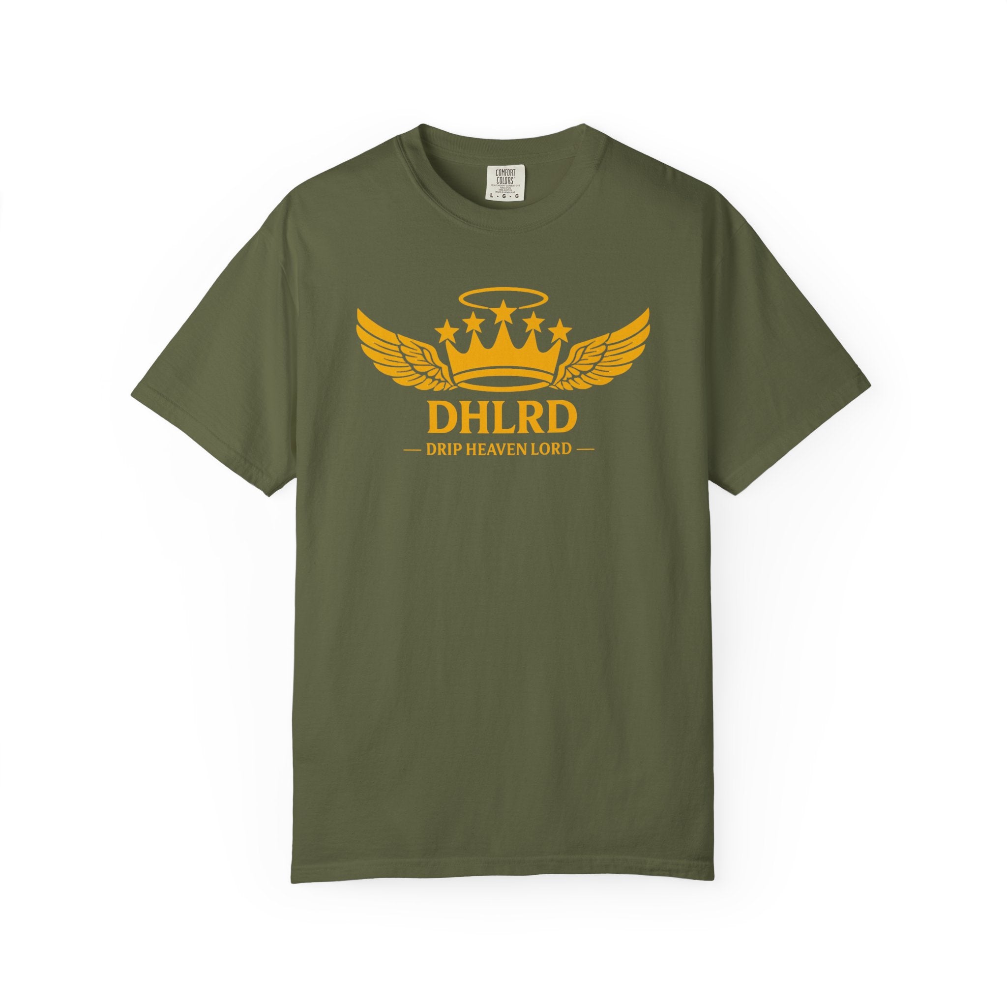 Drip Heaven Lord – Crown & Wings Logo Tee